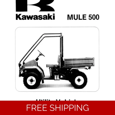 KAWASAKI-MULE-500-KAF300 WORKSHOP MANUAL INCL SUPPLEMENT